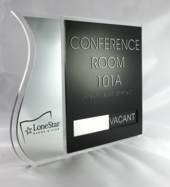 conference room sign with braille 1