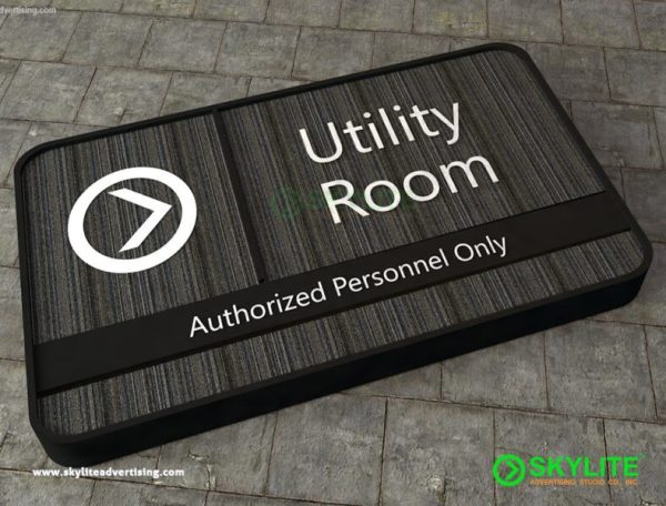 door sign utility room sign 1
