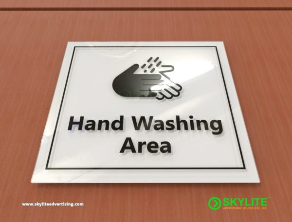 hand washing area signs child friendly